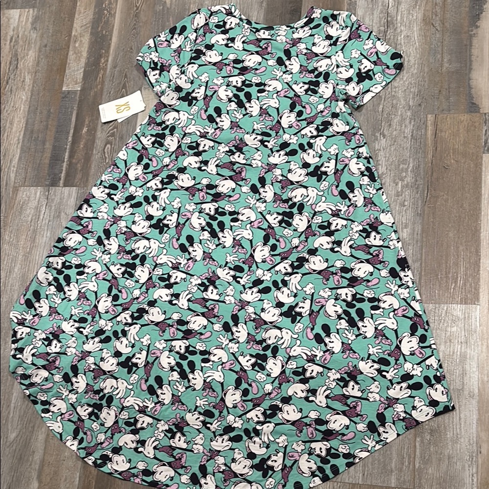 Lularoe Mickey Mouse Patterned Dress Size XS NWT!! - Picture 5 of 5